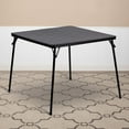 thumbnail image 1 of VibrantEcho oldable Card Table with Vinyl Table Top - Game Table - Portable Table.Black, 1 of 13