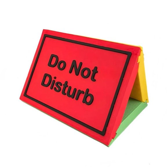 Vibranted Desk Nameplate Triangle Offices Desk Sign Blockock 3D Printed For Workspaces Organization