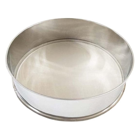 Vibrate Sieve Machine Mesh Screen Stainless Steel Round Screen Vibrating Screen Electric Powder Shaker Replacement Screen 19.6inch Diameter 10 Mesh