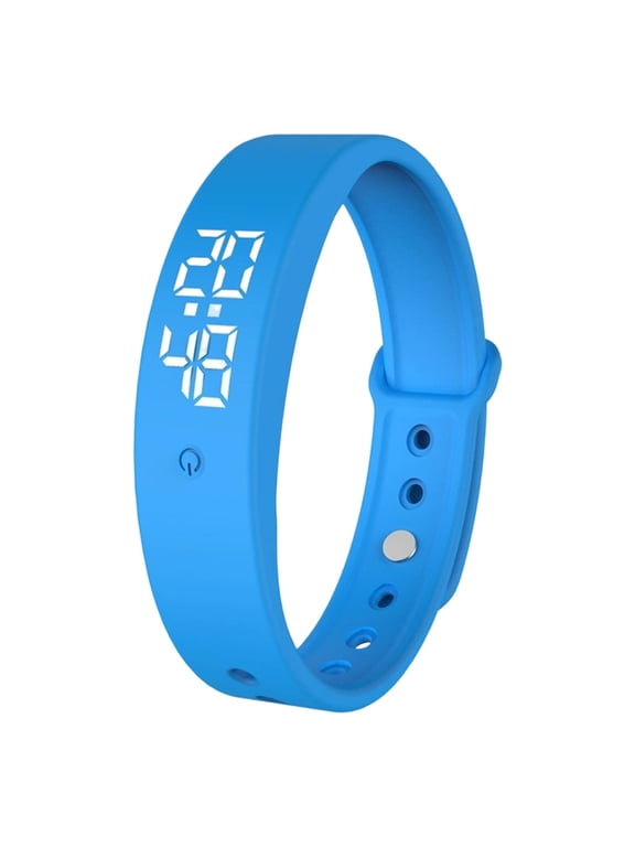 Vibrating Alarm Bracelet Silent Digital Watch Pedometer Luminous Display Silent Vibration Wake Up Wristband for Dorm Office Daily Use