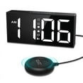 thumbnail image 1 of Vibrating Alarm Clock 7.5in Large Display LED Loud with Bed Shaker for Heavy Sleepers Hearing Impaired, 1 of 6