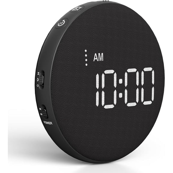 Vibrating Alarm Clock for Heavy Sleepers - 110dB Loud Alarm Clock, 3 Wake Modes, Auto-Dimming, Rechargeable Battery Operated Bed Shaker for Bedroom and Travel
