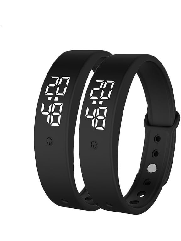 Vibrating Alarm Clock Watch for Heavy Sleepers, Silent Wake Up Bracelet & Smart Wristband, Wearable Vibration Wrist Alarm, Non-Audible Sleep Wristband for Men & Women