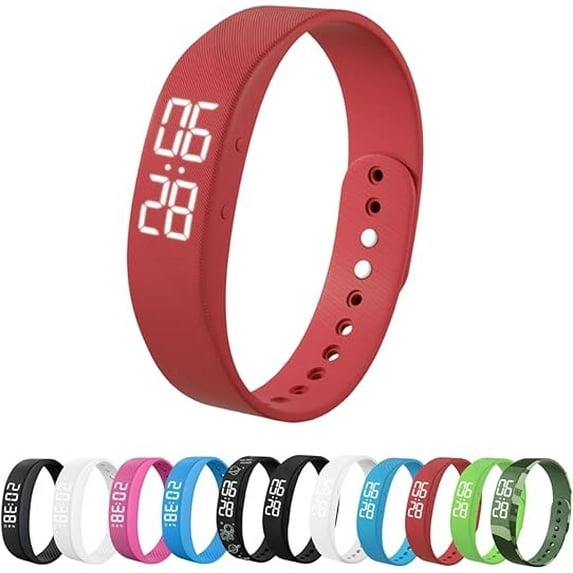 Vibrating Alarm Clock Watch, Shock Watch Alarm Clock, 2025 New Silent Vibration Wake up Wristband, Multifuncational Snooze-Free Smart Watchs for Women and Men, Deep Sleepers