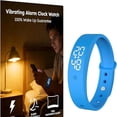 thumbnail image 1 of Vibrating Alarm ，Wristband Clock Watch for Heavy Sleep ，Silent Wrist ， Alarms fitsleep fit Sleep Deaf Shock Rise Band(Blue), 1 of 6