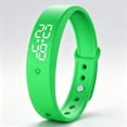 thumbnail image 1 of Vibrating Alarm ，Wristband Clock Watch for Heavy Sleep ，Silent Wrist ， Alarms fitsleep fit Sleep Deaf Shock Rise Band(Green), 1 of 6