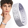 thumbnail image 1 of Vibrating Alarm Wristband for Heavy Sleepers, Friendly Wake Up Sleep Watch, Wrist Alarm, 20-Day Battery Life Alarm Bracelet,Silent Alarm Wristband, Portable Comfortable Sensory Alarm Clock,Gray, 1 of 6
