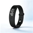 thumbnail image 1 of Vibrating Alarm Wristband, Silent Wakes Up Watch for Heavy Sleepers, Rechargeable Waterproof Alarm Bracelet with Vibration Reminder for Men & Women(Black), 1 of 6