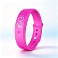 thumbnail image 1 of Vibrating Alarm Wristband, Silent Wakes Up Watch for Heavy Sleepers, Rechargeable Waterproof Alarm Bracelet with Vibration Reminder for Men & Women(Pink), 1 of 6