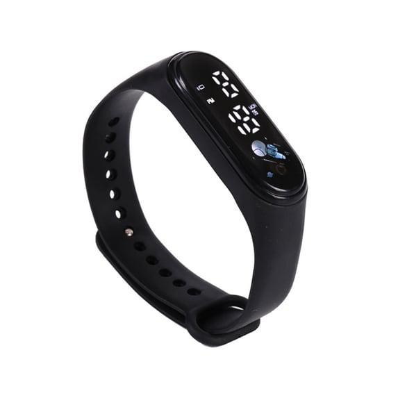 Vibrating Alarm Wristband – Silent Waterproof Watch for Heavy Sleepers, Vibration Alert(Black)