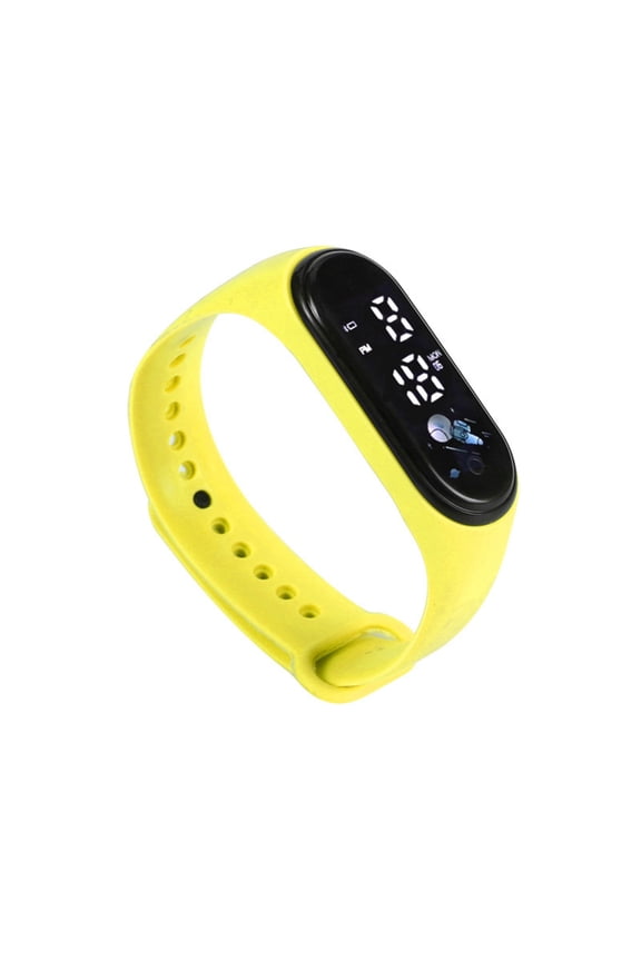 Vibrating Alarm Wristband – Silent Waterproof Watch for Heavy Sleepers, Vibration Alert(Yellow)