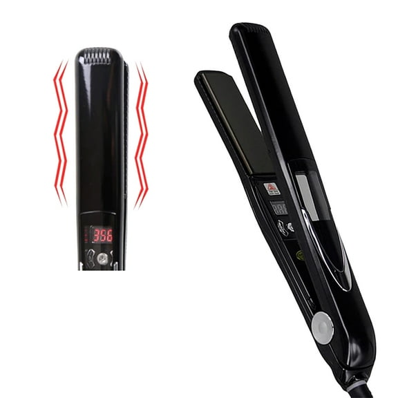 Vibrating Ceramic Tourmaline Ionic Flat Iron,1-inch - Fast,Frizz-Free Ceramic Hair Straightener with Easy, Gentle Glide for Waves, Curls, Smooth Hair - Professional Styling Tools Home Use