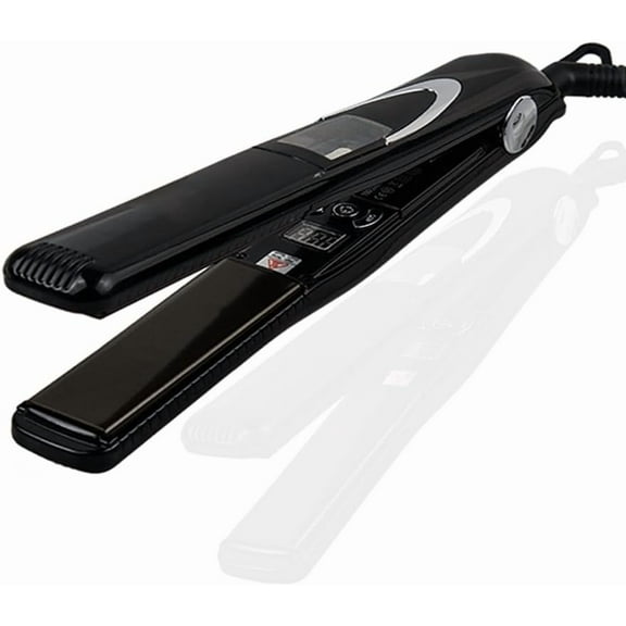 Vibrating Ceramic Tourmaline Ionic Flat Iron, 1-inch - Fast, Frizz-Free Ceramic Hair Straightener with Easy, Gentle Glide for Waves, Curls, Smooth Hair - Professional Styling Tools