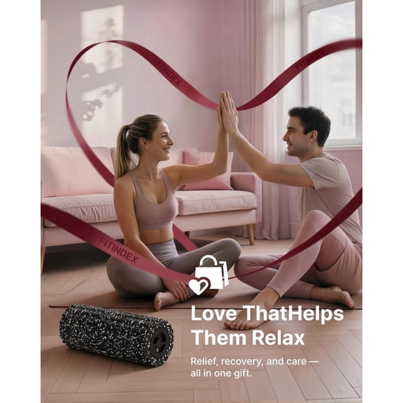 Vibrating Foam Roller for Muscle Deep Tissue, Back Pain Relief, Leg Foot Neck Massager, Exercise, Pilates, Muscle Recovery, Physical Therapy, 4-Speed, Rechargeable, Black