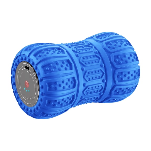 Vibrating Foam Roller With Built-In Speaker Rechargeable Massage Tool For Yoga And Fitness Blue-B
