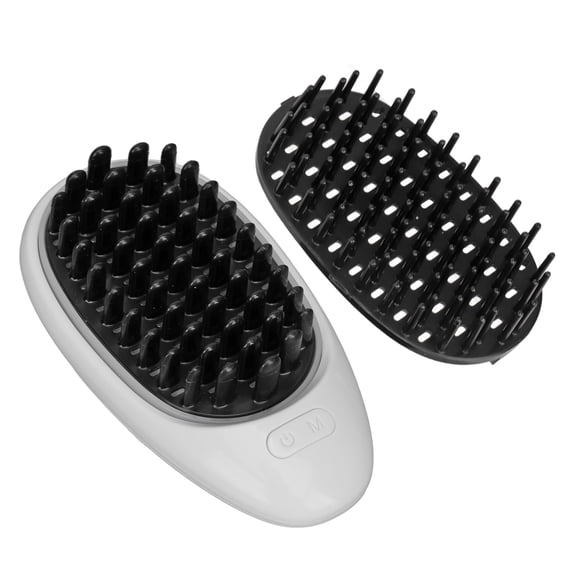 Vibrating Hairbrush Comb,Electric Scalp Hair Scrubber Massager Brush Hair Regrowth Red Blue LED Vibrating Hairbrush Comb,Electric Scalp Massage Brush