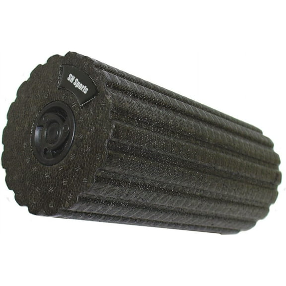 Vibrating Massage Roller Back Massager Black Rechargeable 12x6