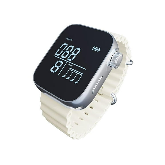 Vibrating Metronome Watch, Wearable Metronome with Adjustable Strap, App Support and Long Battery Life, Exercisers with Magnetic Charging Cable for Guitar, Violin, Piano, Drum Practice