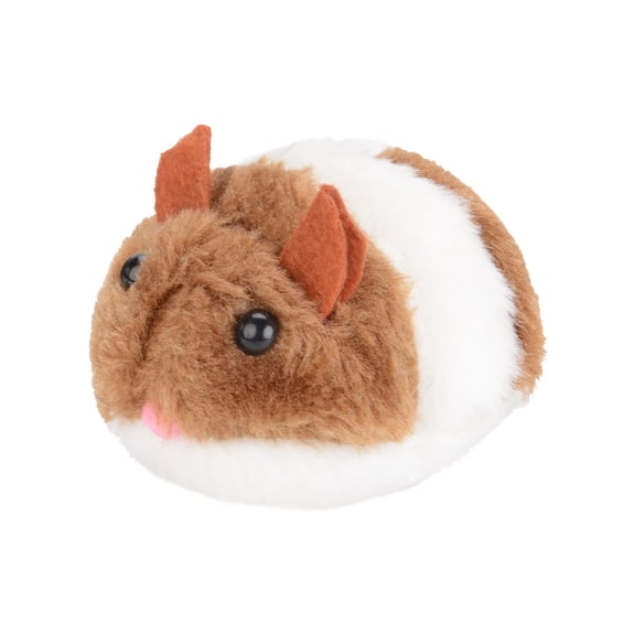 Vibrating Moving Cat Toy, Interactive Plush Mouse for Cat Play and Chewing