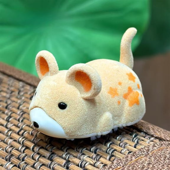 Vibrating Moving Mouse Cat Toy, Interactive Automatic Walking Plush Toy for Indoor Cats & Dogs, Realistic Simulated Hamster Teaser Toy, Pet Gift