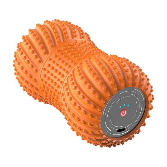 Vibrating Peanut Massage Ball, Rechargeable Deep Tissue Roller with 3 Vibration Speeds, Portable Muscle Recovery Tool for Plantar Fasciitis Foot Back Neck Leg Pain Relief