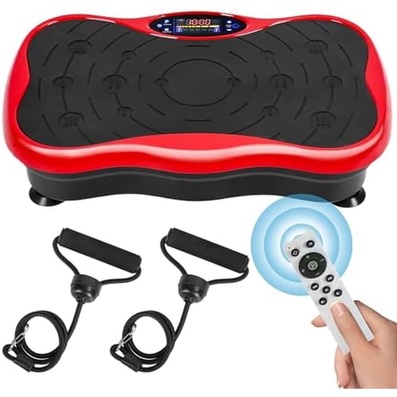 Vibrating Plate Machine for Lymphatic Drainage, Power Vibration Plate with Resistant Band, Whole Body Exercise Machine for Weight Loss, Shaping & Toning, Home Gym Equipment$$Sport & Recreation Other