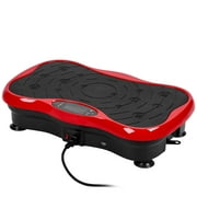 Vibrating Plate Machine, Power Waver Vibration Plate Exercise Machine for Lymphatic Drainage, Whole Body Vibration Plate Machine with Resistant Band, Weight Loss Shaping Toning Home Gym Equipment