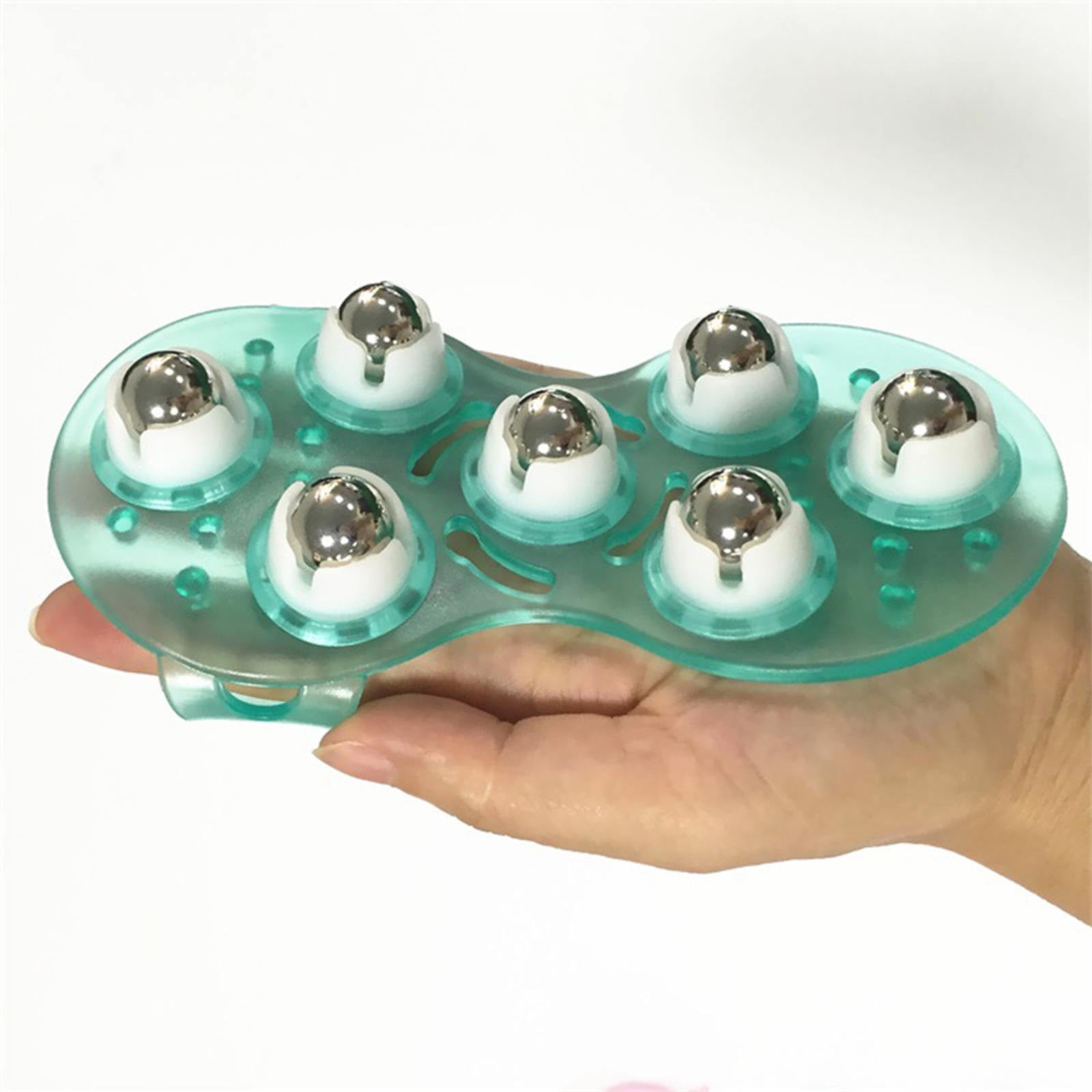 Vibrating Rose Glove Massager Shaped Hand Massage Manual 360°Roller