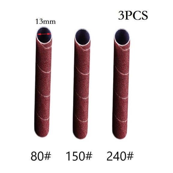 Vibrating Spindle Sander Sleeves 3PCS 4 5 inch Sanding Drum High Performance Alumina Abrasive Easy Polishing