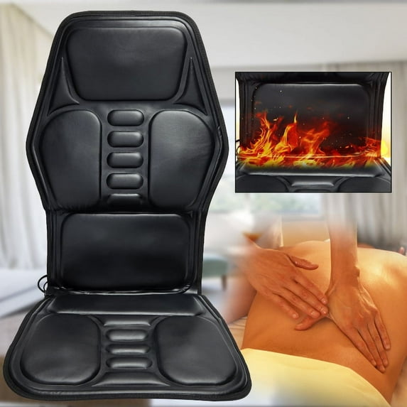 Vibration Back Massager, Back Massage Cushion, Vibrating Nodes to Release Stress and Fatigue, for Home and Office Use