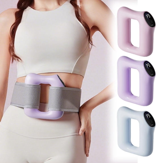 Vibration Belt Massager - Portable 5 Intensity Levels Massager, Type-C Charging for Home & Travel Use