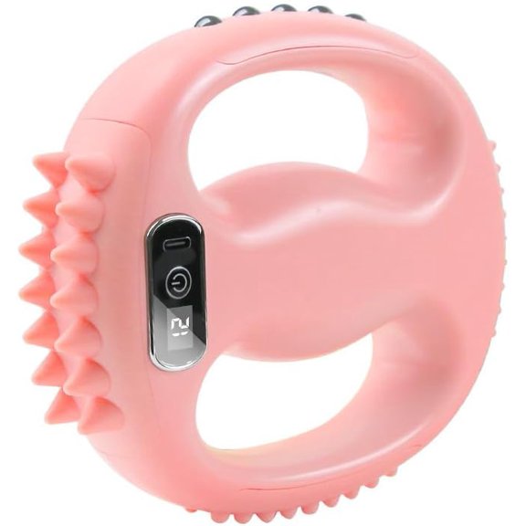 Vibration Fascial Ring Massager, 12 Levels, 4 Massage Head Designs, 1 Pack