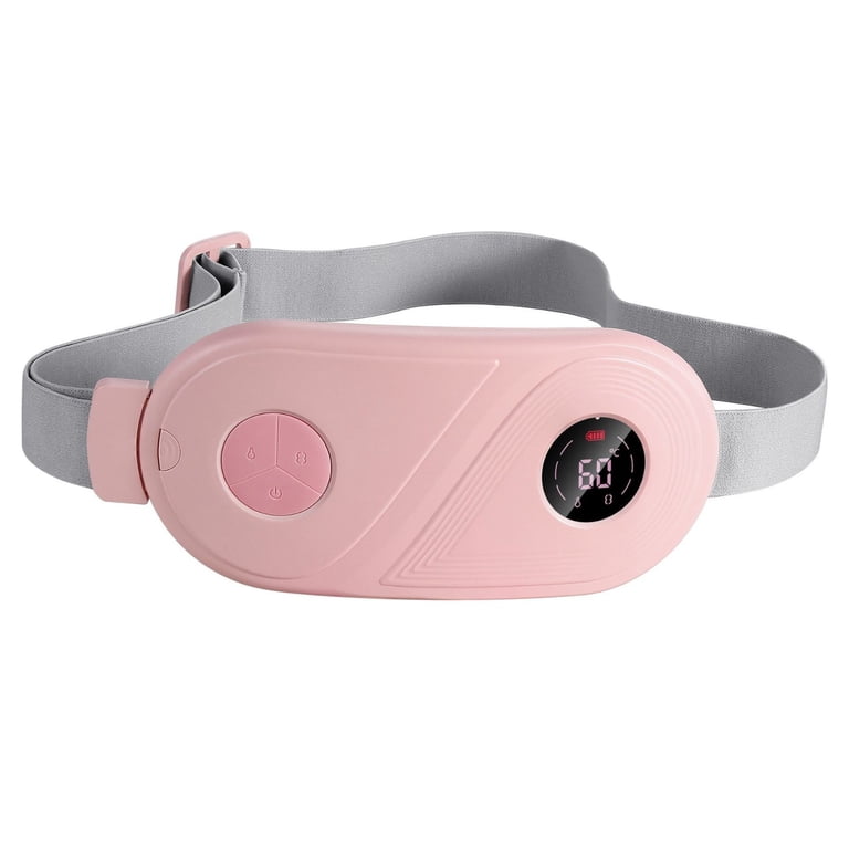 Vibration Massage Belt, Electric Heating Waist Trainer, 4 Modes, Portable,  USB Rechargeable, for Weight Loss, Muscle Recovery, Tummy Toning