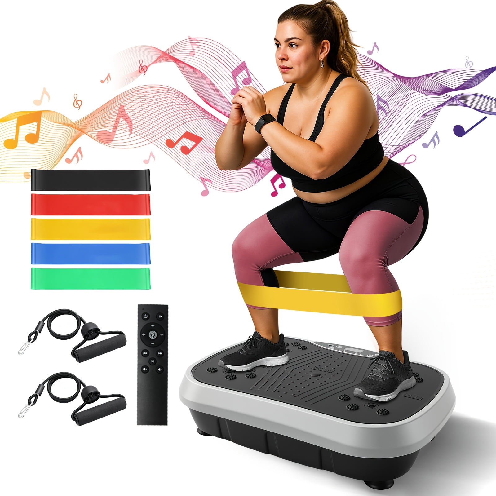 Vibration Plate Exercise Machine, 10-speed adjustable, quiet operation ...