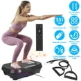 thumbnail image 1 of Vibration Plate Exercise Machine 120 Speed Levels 3 Workout Modes with 2 Resistance Bands 331Lbs Load USB Music Player Whole Body Workout for Home Weight Loss Muscle Toning, 1 of 10