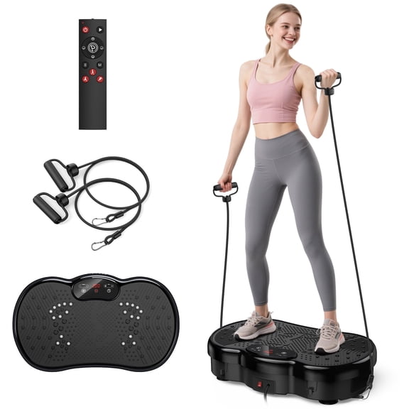 FiveStar Vibration Plate Exercise Machine with LCD Display, 350 lb Weight Capacity