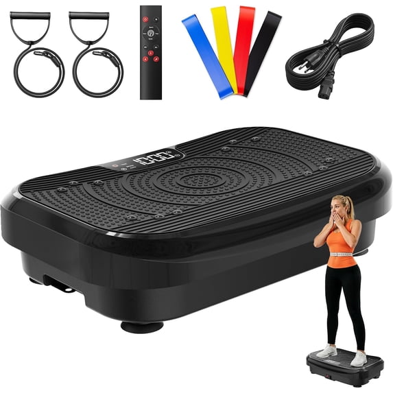 Vibration Plate Exercise Machine, 450 lbs Capacity, 199 Speed Levels, 9 ...