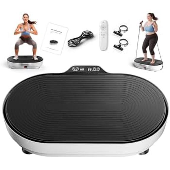 Vibration Plate Exercise Machine, Enlarged Vibration Plate for Lymphatic Drainage Vibrating Plate Fitness, Whole Body Vibration Plates for Weight Loss Power Plate Vibration Platform 99 Speeds 660 LBS