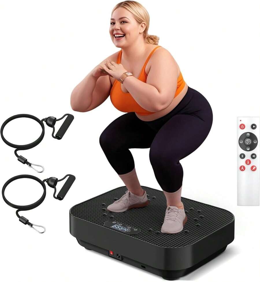 Vibration Plate Exercise Machine, Fitness Vibrating Lymphatic Drainage ...