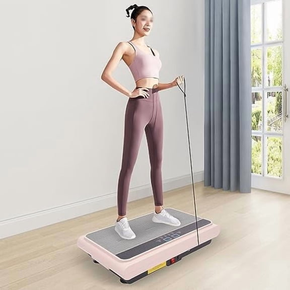 Vibration Plate Exercise Machine, Low Noise Whole Body Workout Vibration Fitness Platform with 5 Vibration Modes Remote, for Weight Loss Shaping Toning Wellness Home & Gym Workout