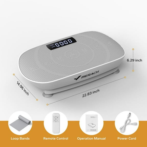 Vibration Plate Exercise Machine, Lymphatic Drainage Machine, Whole Body Workout Vibration Platform for Wellness and Fitness