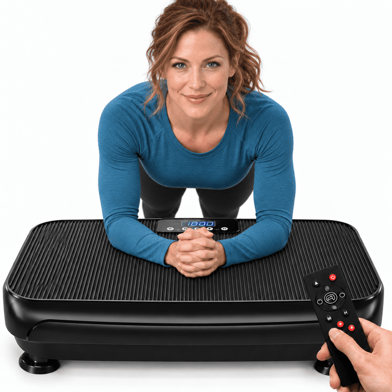Vibration Plate Exercise Machine for Lymphatic Drainage, Vibrating Fitness Platform 300 lbs Capacity Full Body Shaker Workout Equipment, Vibration Platform Machine Shaping Vibrate Board Sport Home