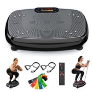 SLIMKEEPER Vibration Plate Exercise Machine for Home Fitness & Whole Body Workout, 330 Lbs Capacity, with 2 Loops, 5 Resistance Bands & Remote Control