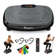 SLIMKEEPER Vibration Plate Exercise Machine for Home Fitness & Whole Body Workout, 330 Lbs Capacity, with 2 Loops, 5 Resistance Bands & Remote Control