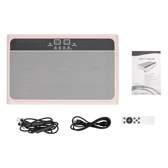 Vibration Plate Exercise Machine, Power Vibrating Plate with LCD Display, Home Multifunctional Vibrate Fitness Platform, Whole Body Workout Equipment for Living Room, Bedroom, Office