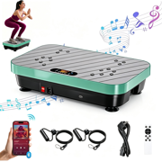 Vibration Plate Exercise Machine, Vibrating Plates for Weight Loss and Lymphatic Drainage, 400lbs Shake Plate Whole Body Workout Platform for Home Fitness Fat Burner Gifts, Green deal from Walmart