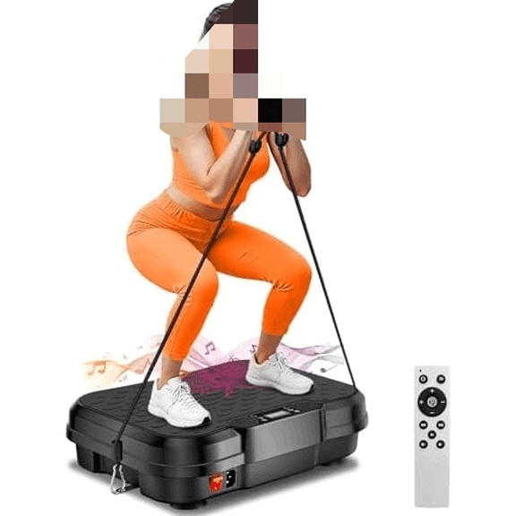 Vibration Plate Exercise Machine,Vibration Plate for Lymphatic Drainage Power Vibration Plate Machine Support 450 Lbs 250 Adjustable Speeds,Vibrating Plate Shake Plate Weight Loss