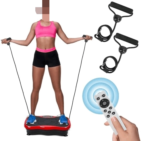 Vibration Plate Exercise Machine, Vibration Plate Platform for Lymphatic Drainage, Adjustable Speeds Power Shaping Vibrating Plate Helps Weight Loss, Shaping, Max Weight 300 Lbs