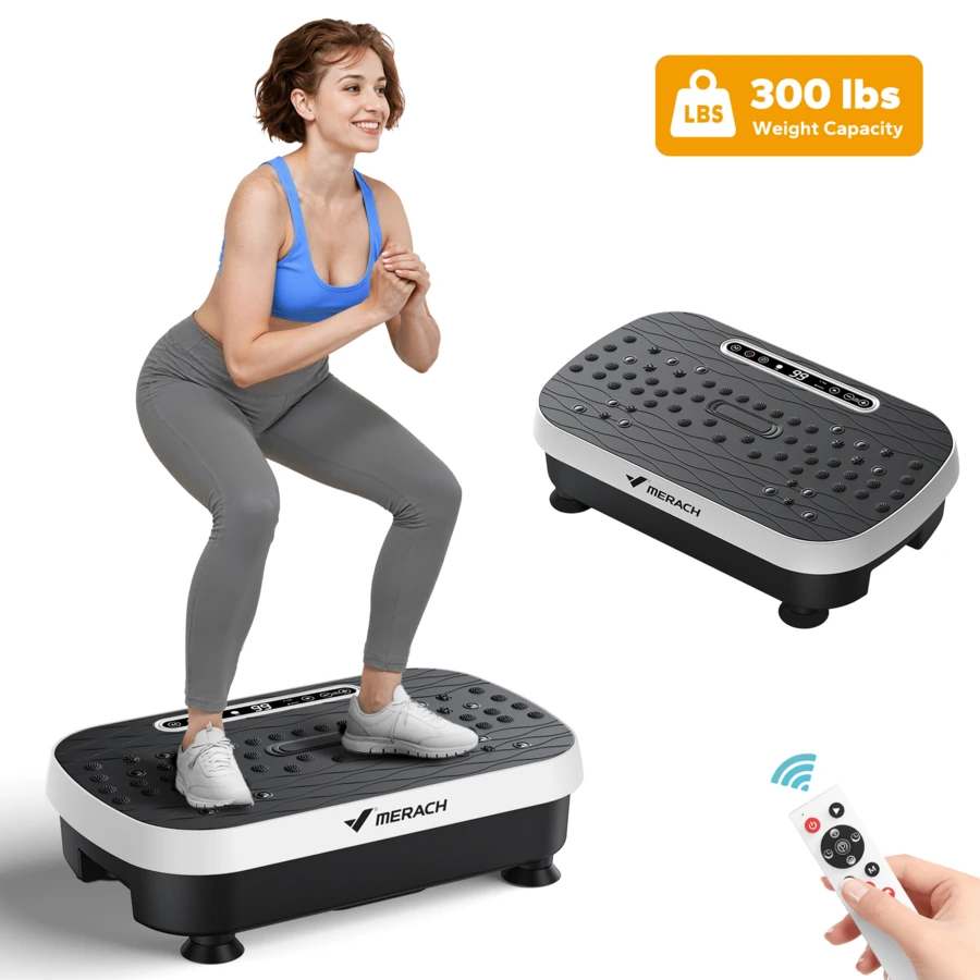 Vibration Plate Exercise Machine For Weight Loss, Dual Massage, 99 Adjustable Speeds, Full Whole Body Workout Vibration Platform, Waver Vibration Plate For Home Fitness