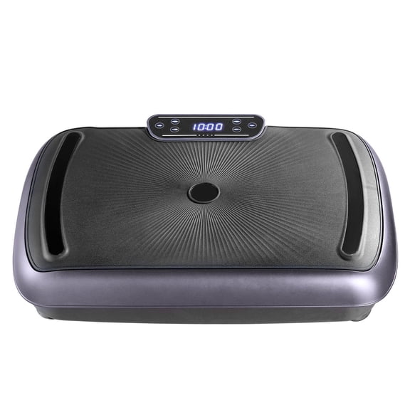Vibration Plate Exercise Machine Whole Body Shaker Fitness Platform with 99 Adjustable Modes, Remote Control, Resistance Bands, Anti-Slip Base, Compact Black Design for Home Full-Body Workouts